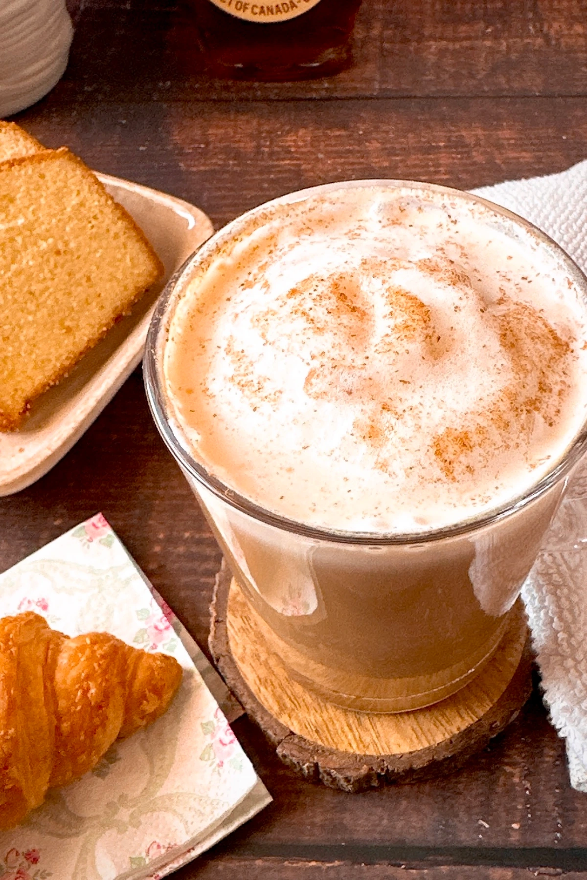 Canadian maple latte